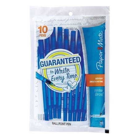 PAPER MATE Pen Stick Point Tip Md Blue 9313499C